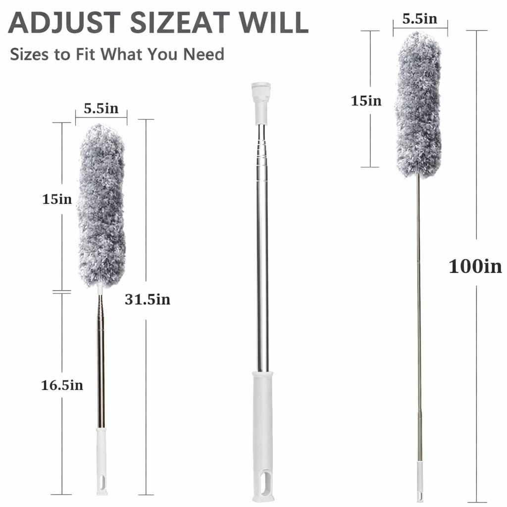 Microfiber Feather Duster Bendable and Extendable