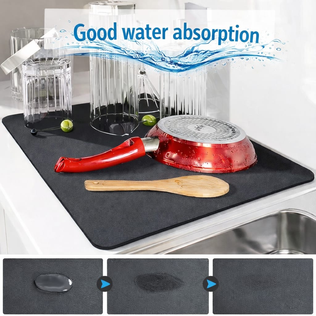 Silicon Dish Drying Mat for Kitchen